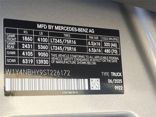 new 2025 Mercedes-Benz Sprinter 2500 car, priced at $62,930