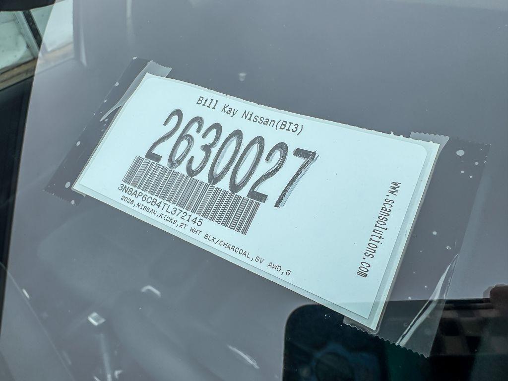 new 2026 Nissan Kicks car, priced at $27,733