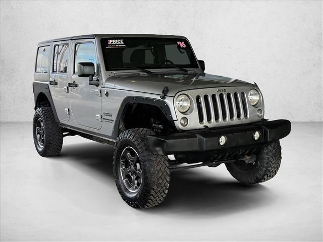 used 2016 Jeep Wrangler Unlimited car, priced at $16,617