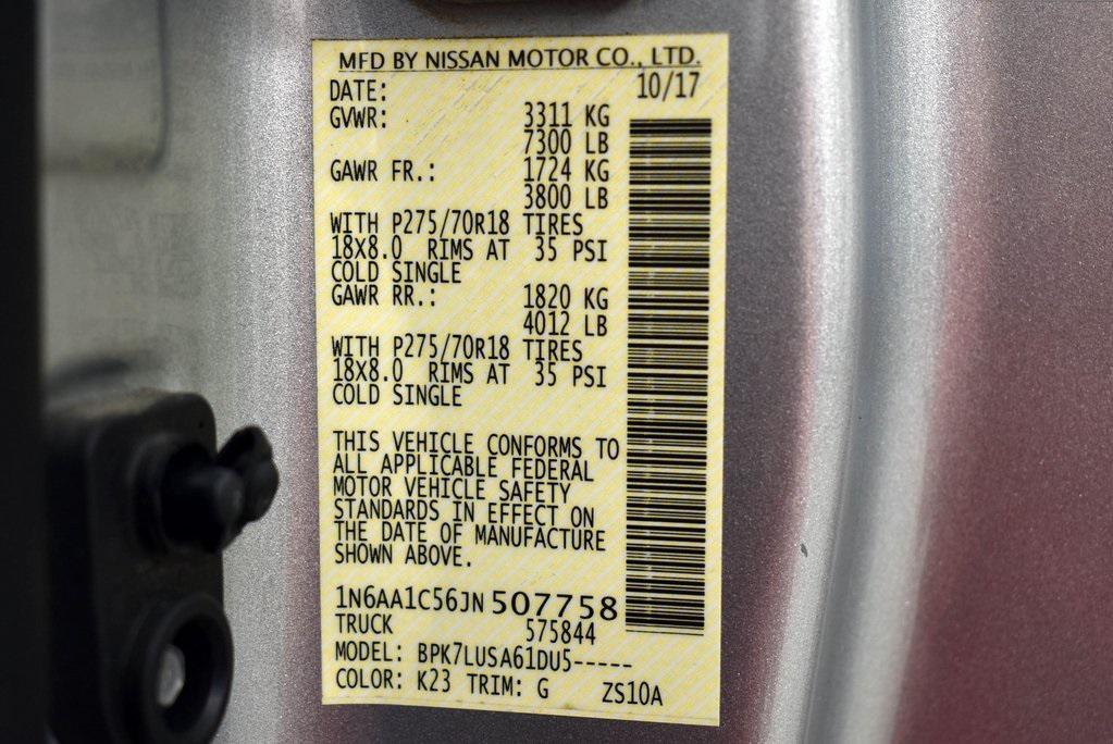 used 2018 Nissan Titan car, priced at $23,962