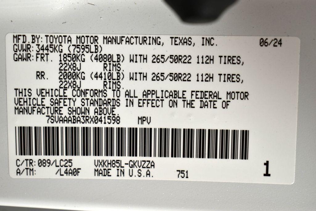 used 2024 Toyota Sequoia car, priced at $74,565