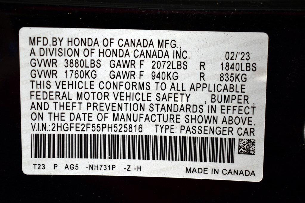 used 2023 Honda Civic car, priced at $24,652