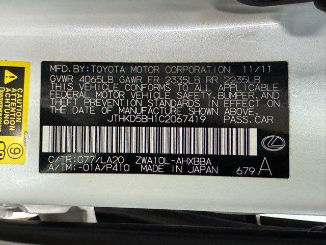 used 2012 Lexus CT 200h car, priced at $6,995