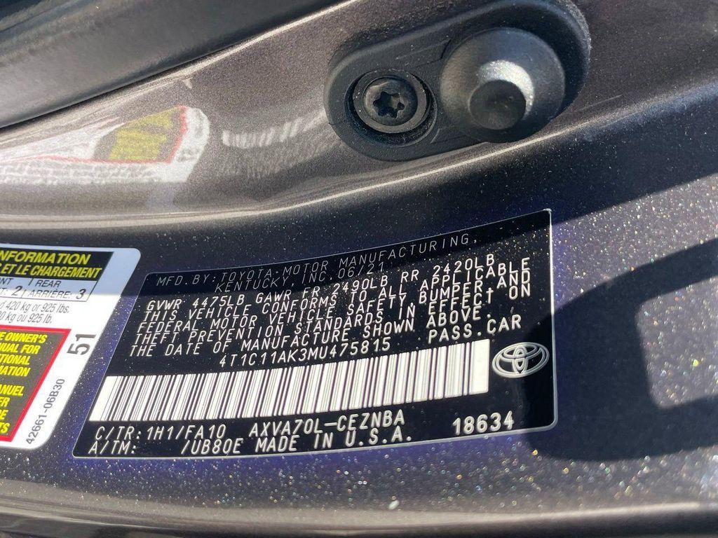 used 2021 Toyota Camry car, priced at $20,988
