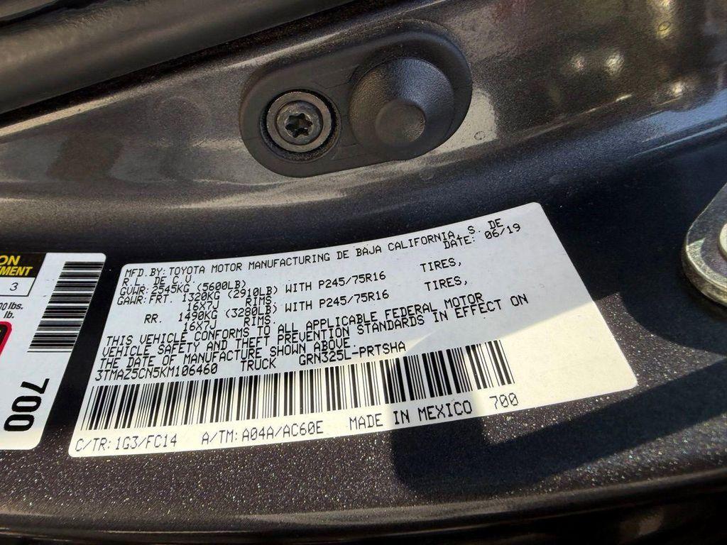 used 2019 Toyota Tacoma car, priced at $27,261