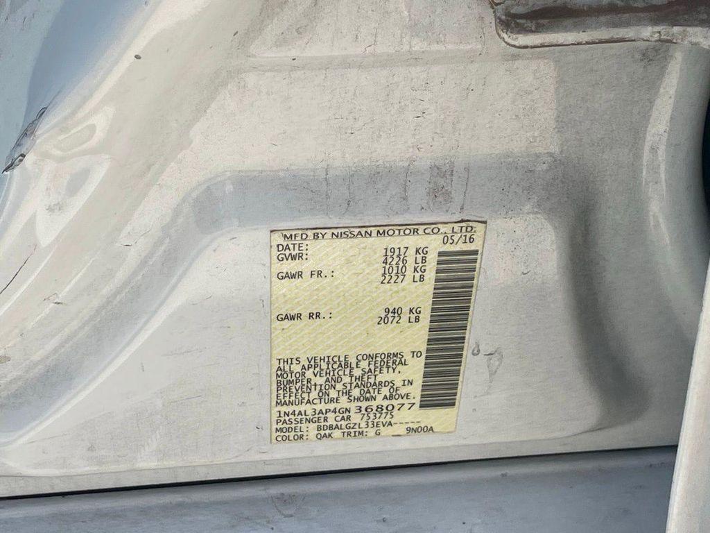 used 2016 Nissan Altima car, priced at $6,500