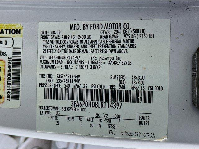 used 2020 Ford Fusion car, priced at $12,987