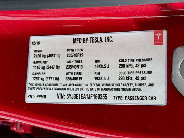 used 2018 Tesla Model 3 car, priced at $18,987