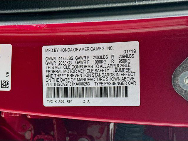 used 2019 Honda Accord car, priced at $23,581