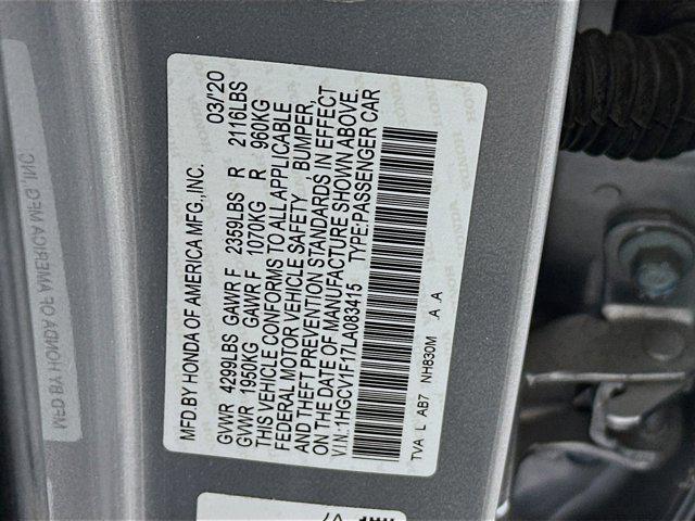 used 2020 Honda Accord car, priced at $19,487