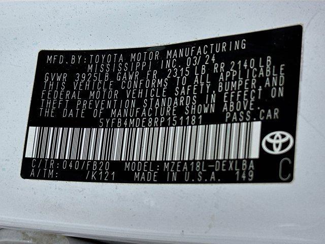 used 2024 Toyota Corolla car, priced at $18,296