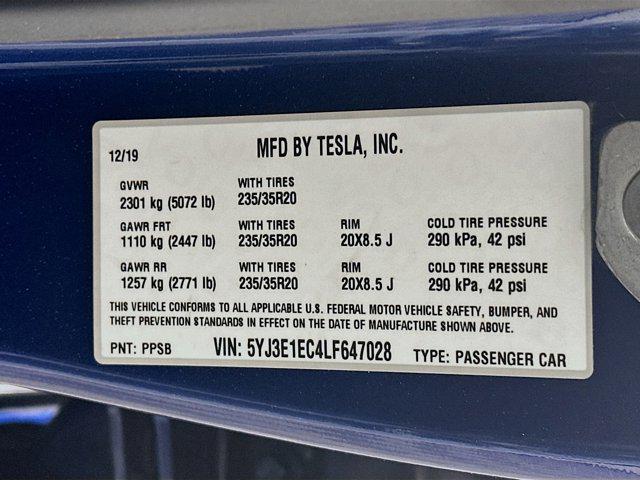 used 2020 Tesla Model 3 car, priced at $24,197