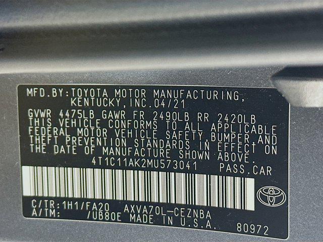 used 2021 Toyota Camry car, priced at $18,496