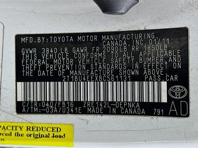 used 2011 Toyota Corolla car, priced at $4,999