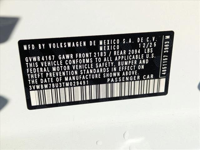 new 2026 Volkswagen Jetta car, priced at $26,147