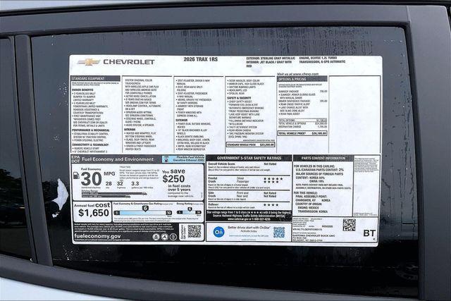 new 2026 Chevrolet Trax car, priced at $26,185