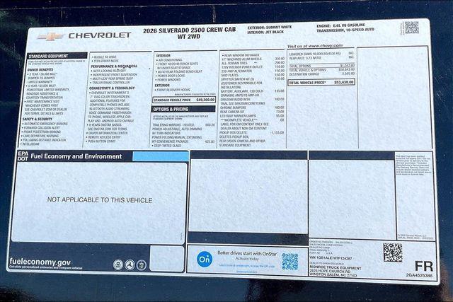 new 2026 Chevrolet Silverado 2500 car, priced at $63,437