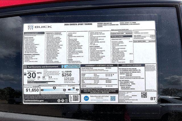 new 2026 Buick Envista car, priced at $29,225