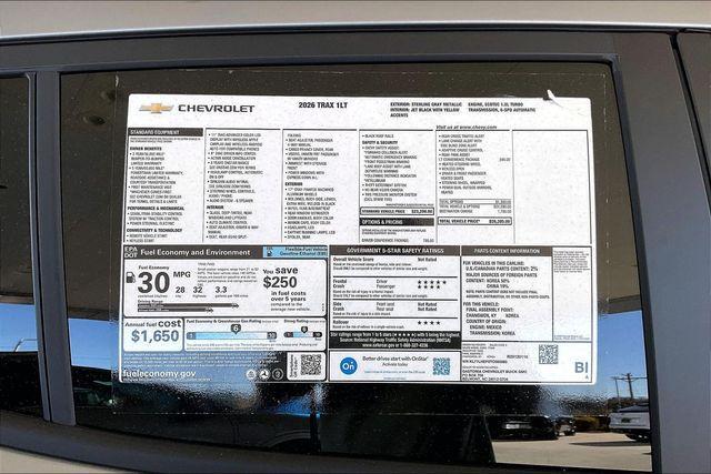 new 2026 Chevrolet Trax car, priced at $24,885