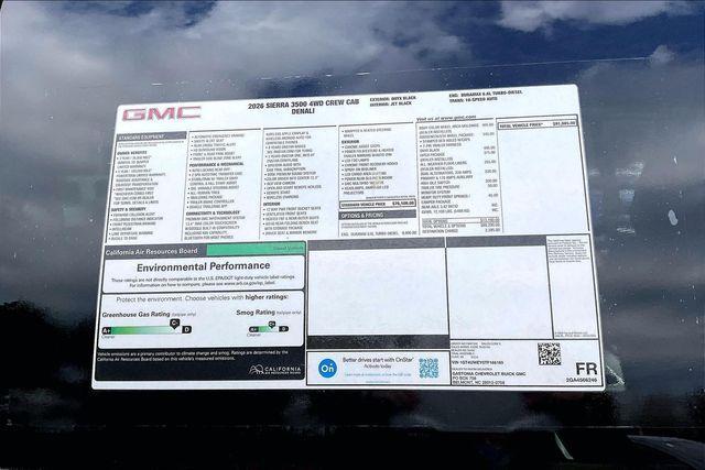new 2026 GMC Sierra 3500 car, priced at $88,385
