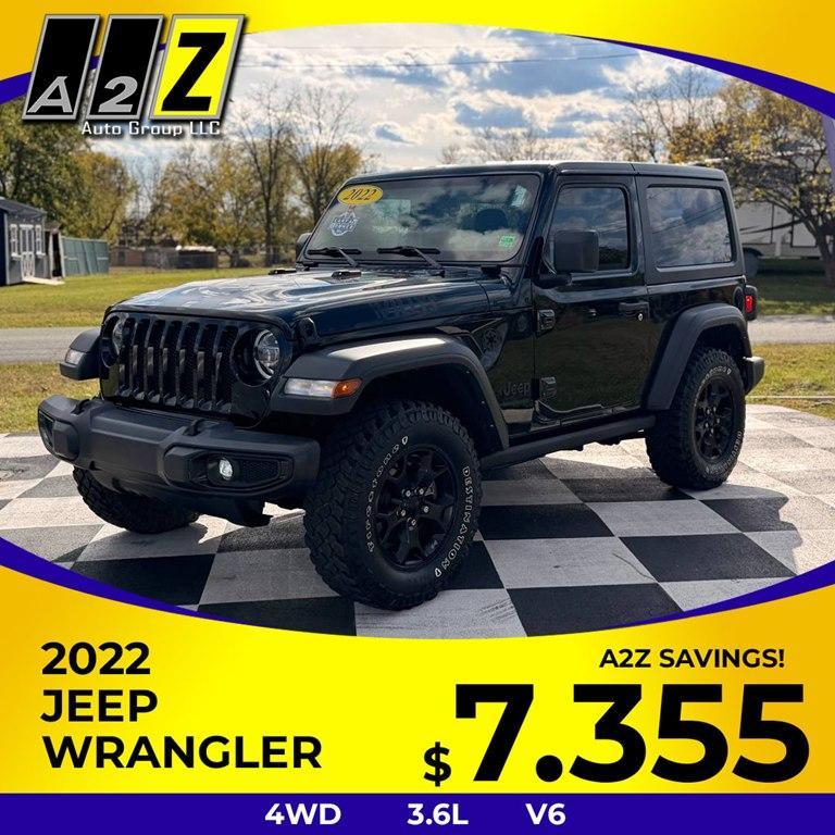 used 2022 Jeep Wrangler car, priced at $27,499
