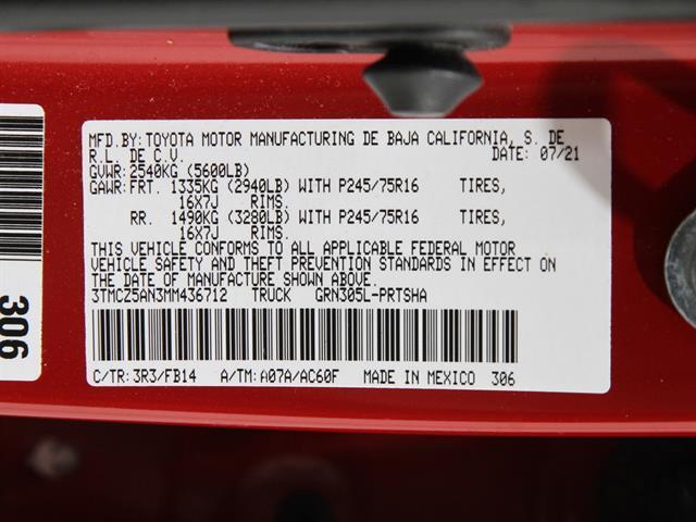 used 2021 Toyota Tacoma car, priced at $30,990