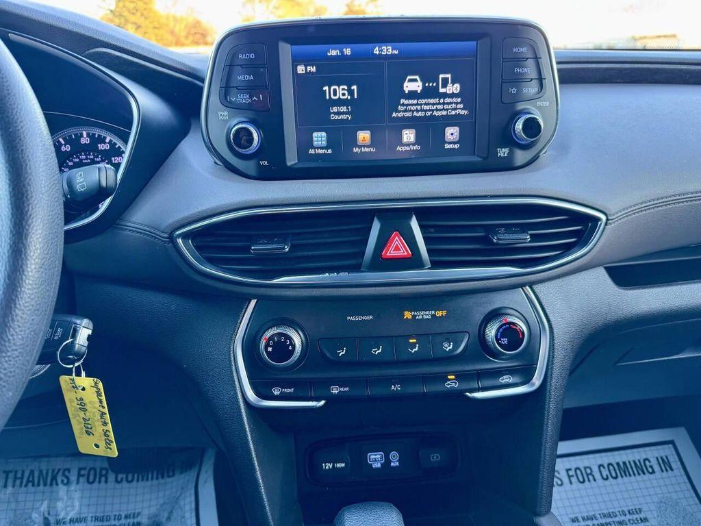 used 2019 Hyundai Santa Fe car, priced at $10,495