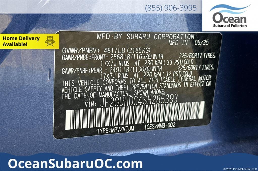 new 2025 Subaru Crosstrek car, priced at $27,380