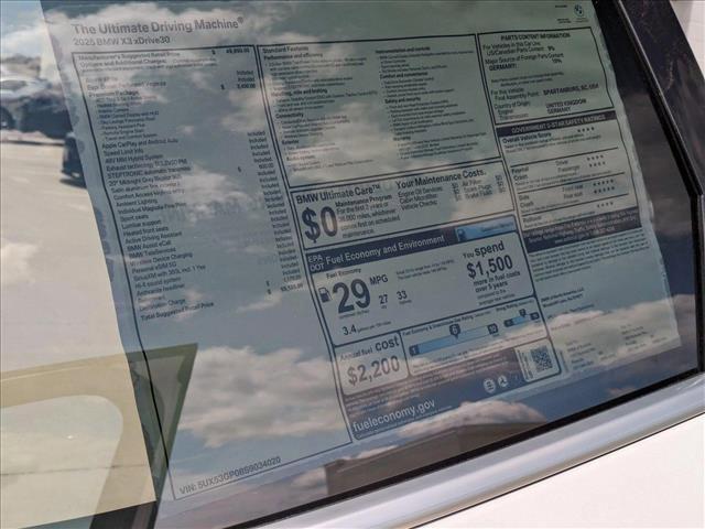 used 2025 BMW X3 car, priced at $55,125