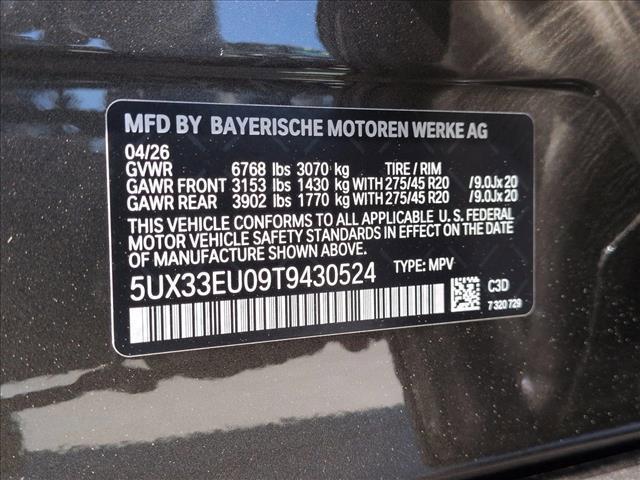 new 2026 BMW X5 car, priced at $105,499