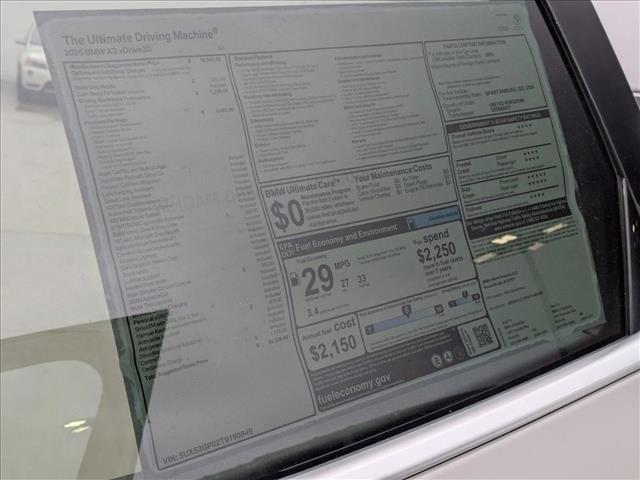 used 2026 BMW X3 car, priced at $50,398