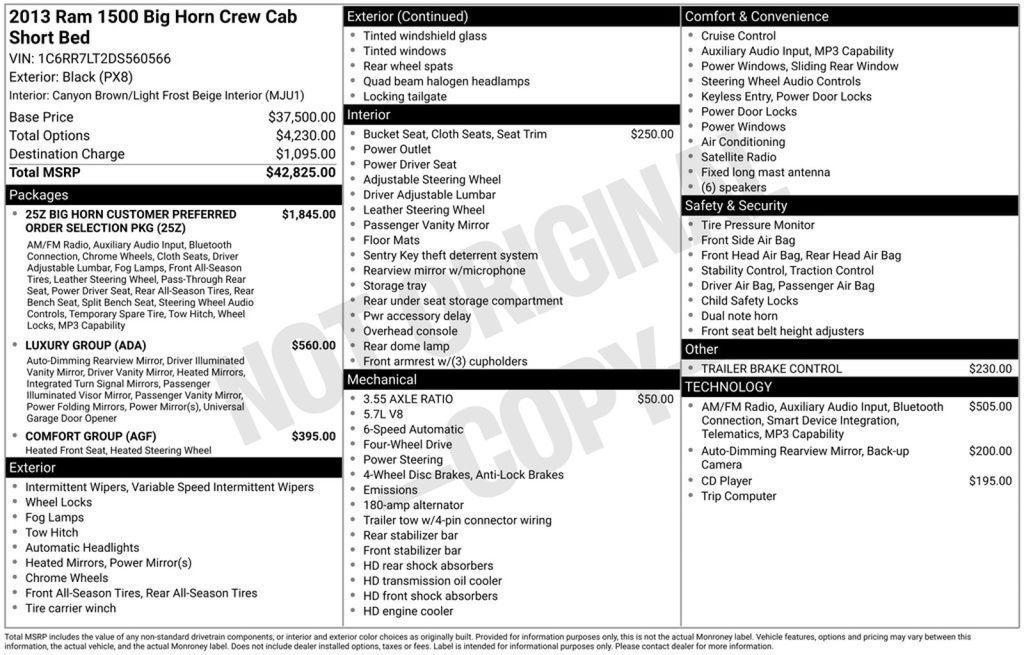used 2013 Ram 1500 car, priced at $13,345