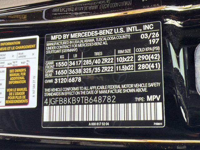 new 2026 Mercedes-Benz AMG GLE 63 car, priced at $143,985