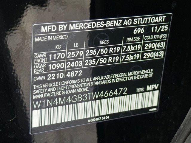 new 2026 Mercedes-Benz GLB 250 car, priced at $50,690