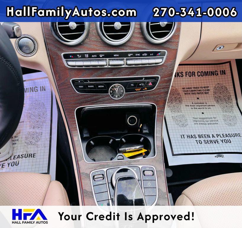 used 2018 Mercedes-Benz C-Class car, priced at $17,999