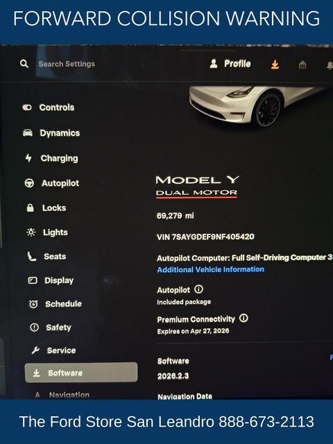 used 2022 Tesla Model Y car, priced at $28,850
