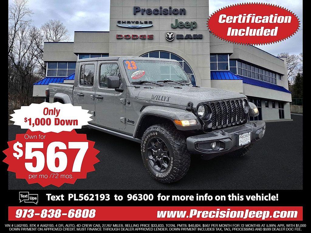 used 2023 Jeep Gladiator car, priced at $33,233