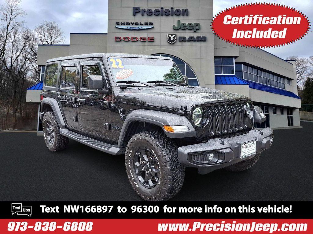 used 2022 Jeep Wrangler car, priced at $35,383