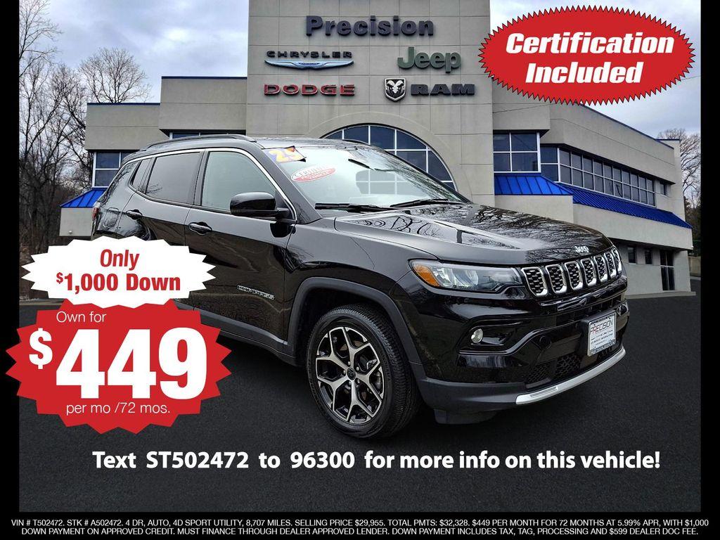 used 2025 Jeep Compass car, priced at $29,955