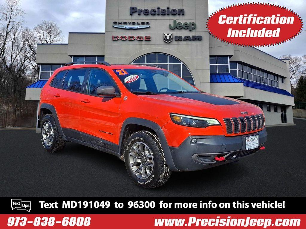 used 2021 Jeep Cherokee car, priced at $21,821