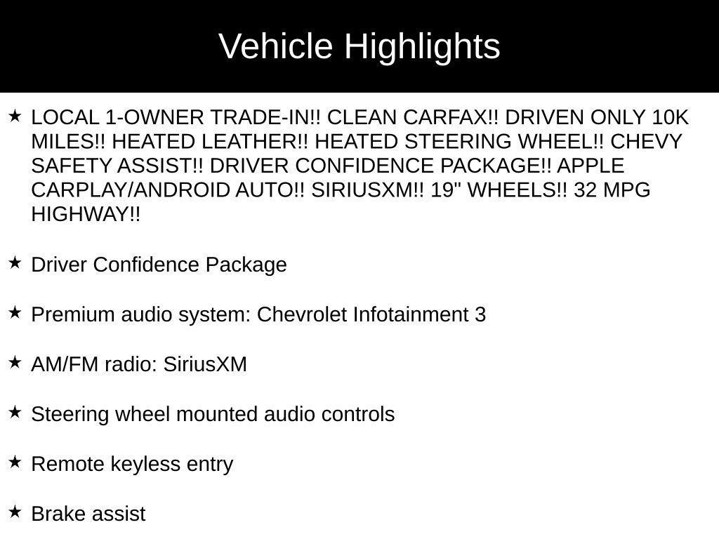 used 2025 Chevrolet Trax car, priced at $24,328