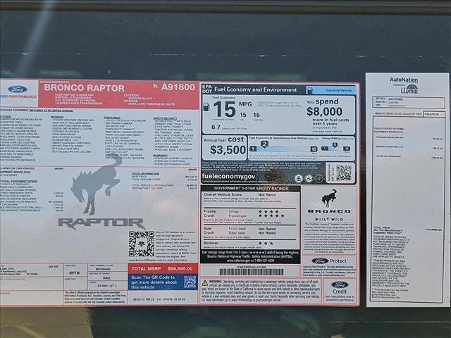 new 2025 Ford Bronco car, priced at $82,273