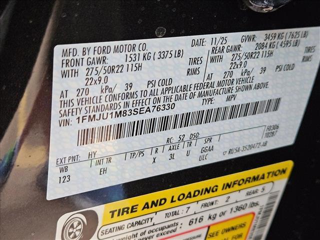 new 2025 Ford Expedition car, priced at $77,750