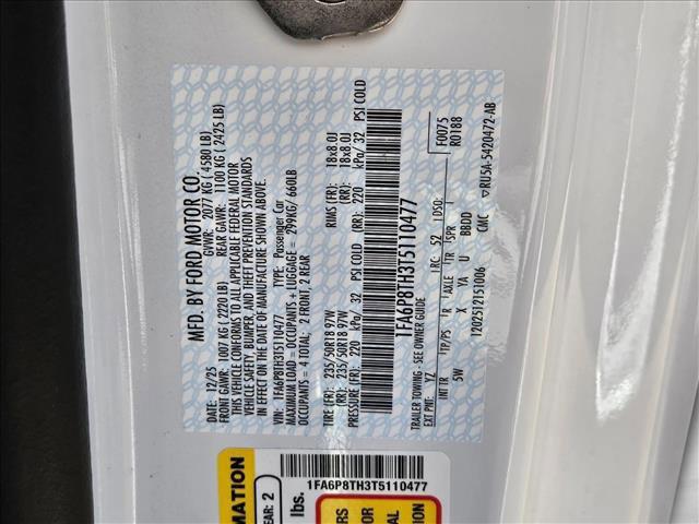 new 2026 Ford Mustang car, priced at $38,505