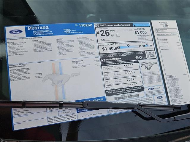 new 2026 Ford Mustang car, priced at $31,300