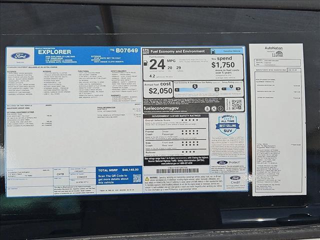 new 2026 Ford Explorer car, priced at $39,832