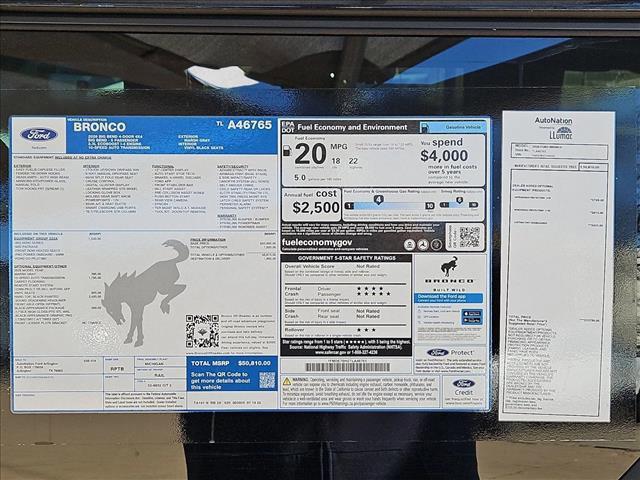 new 2026 Ford Bronco car, priced at $45,889