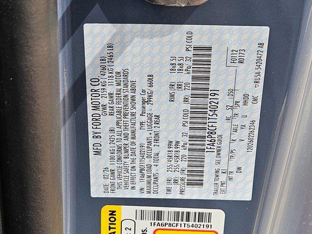 new 2026 Ford Mustang car, priced at $44,280