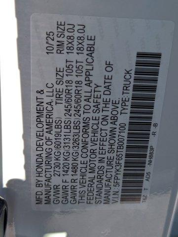 new 2026 Honda Ridgeline car, priced at $45,132