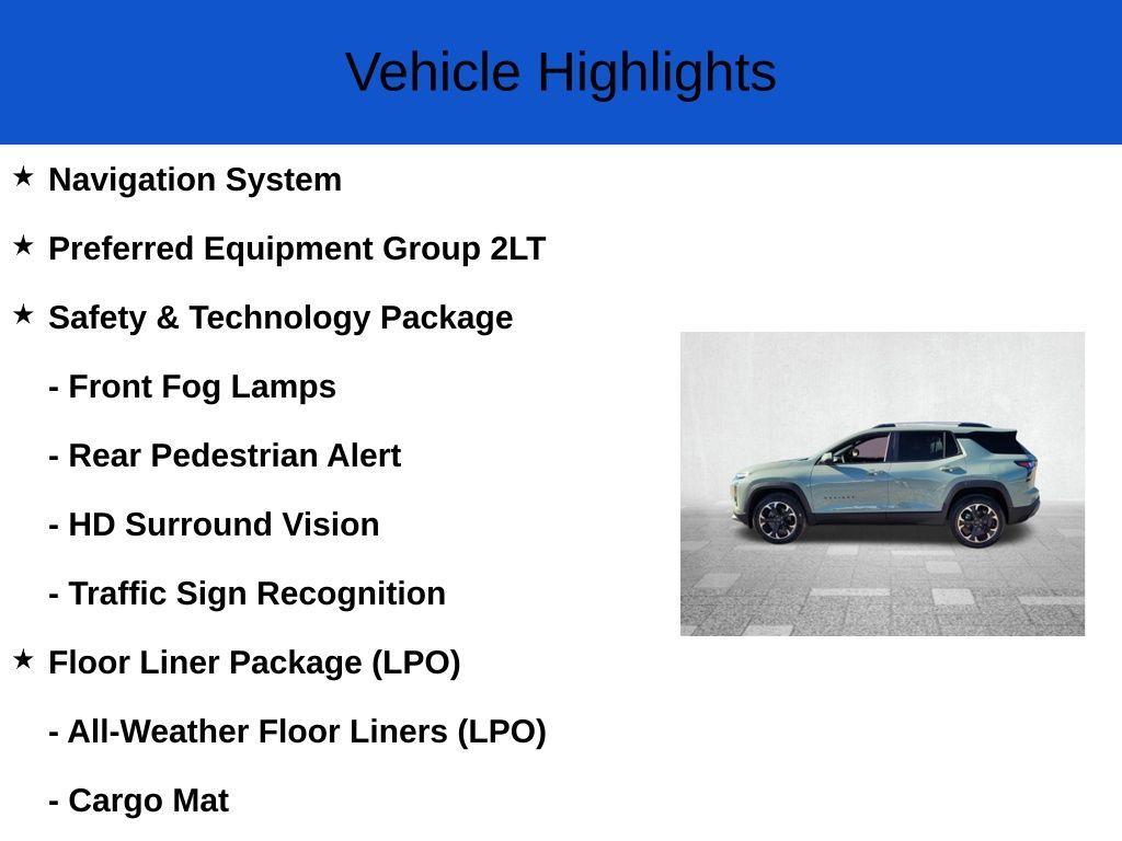 new 2026 Chevrolet Equinox car, priced at $35,210